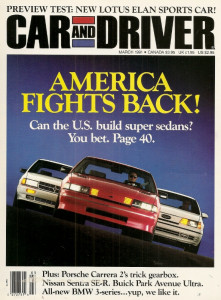 CAR & DRIVER 1991 MAR - SKYLINE, ELAN, AVC SSE TURBO